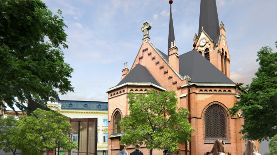 Červený kostel v Olomouci